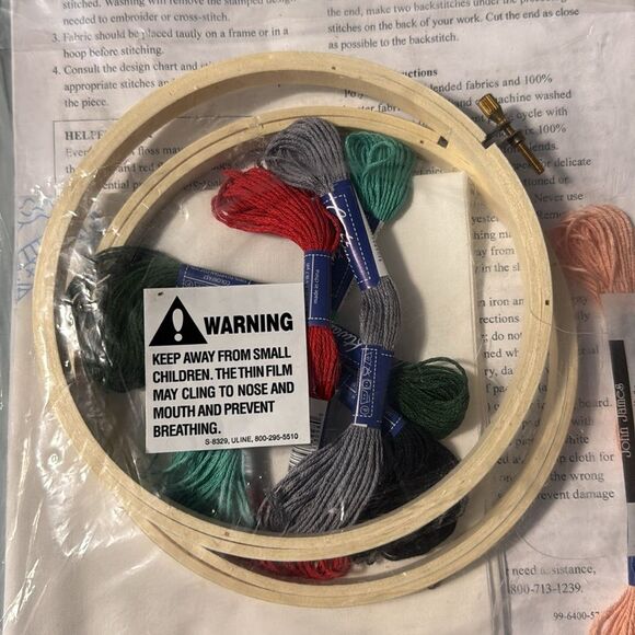 Herrschners Mr. & Mrs. Gnome Stamped Pictures Kit Christmas Crafts Gifts Holiday - Picture 4 of 7